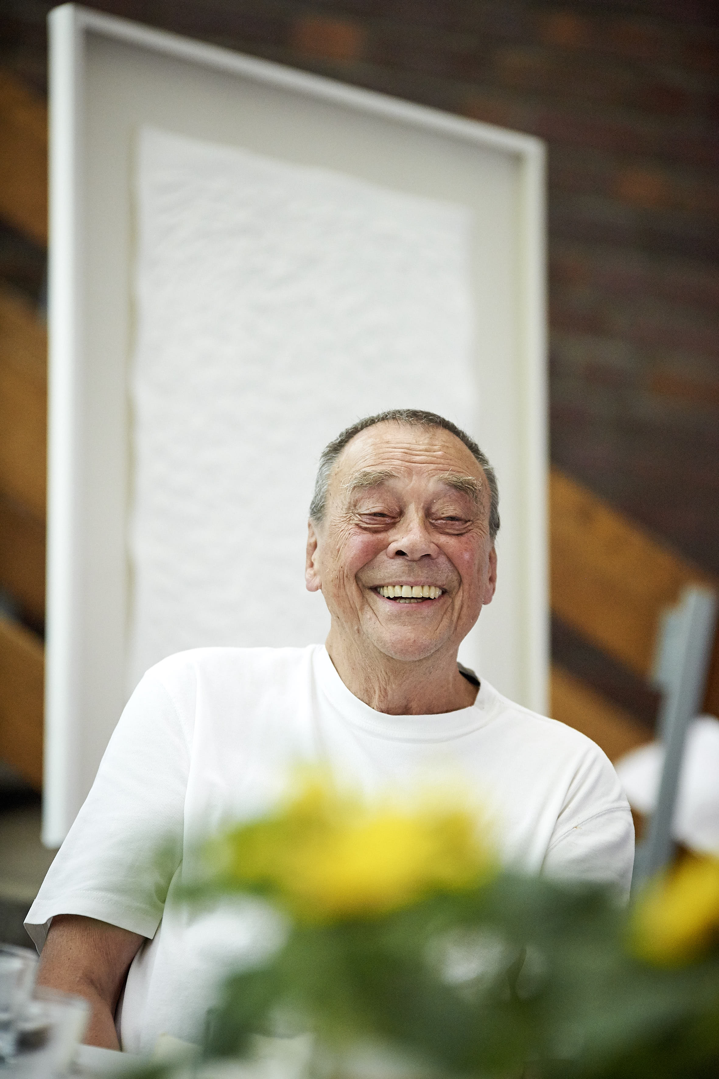 Günther Uecker 2016 in der Kunsthalle Rostock © Foto: Thomas Häntzschel, Fotoagentur nordlicht, 2016 © Kunsthalle Rostock