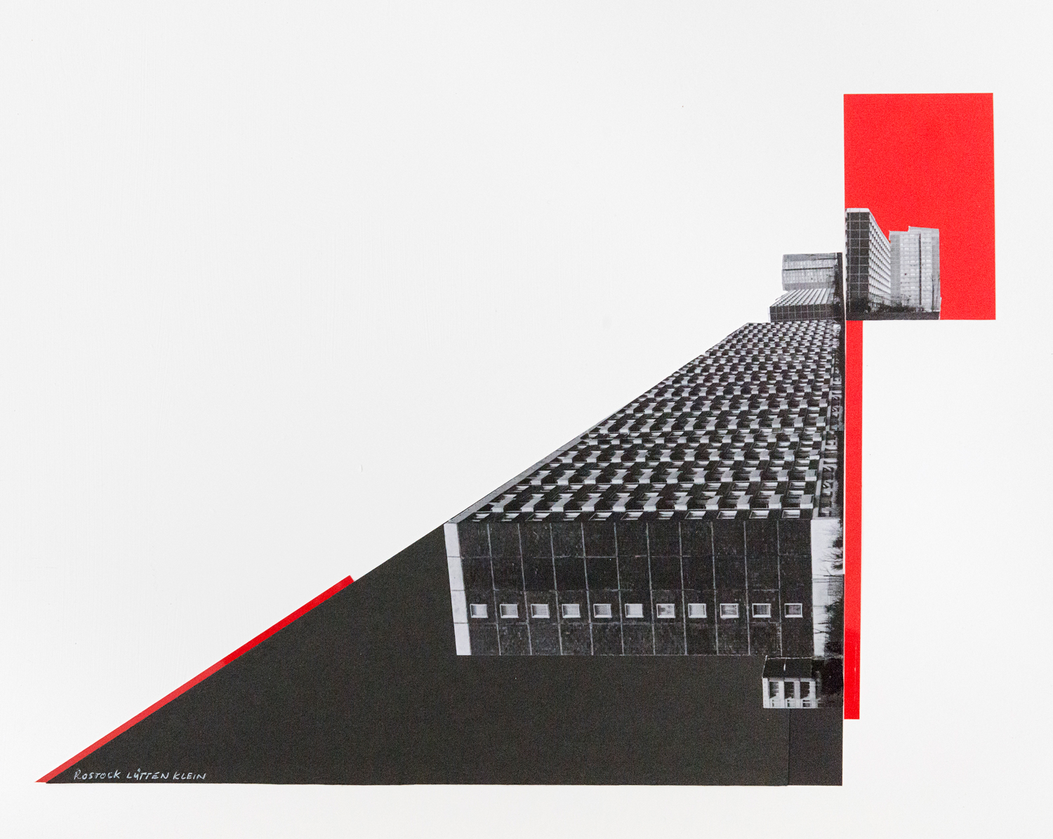Wenke Seemann
Rostock Lütten Klein #1, 2020,
aus der Serie Deconstructing Plattenbau
Collage, 40 × 50 cm
© Wenke Seemann